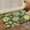 4-green, variant on Fall Football Kitchen Rugs Set of 2, Autumn Touch Down Helmet Kitchen Mats Decor, Sport Game Day Rustic Floor Door Mat Home Decorations - 17x30 and 17x47 Inch