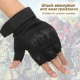 thumbnail image 4 of Guantes sin dedos Uxcell para trabajo al aire libre, guantes de medio dedo, guantes transpirables para entrenamiento, color negro, talla XL, 4 of 6