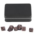 thumbnail image 3 of Dados de poliedro, 7 piezas de dados poliédricos Número de dados de runa Calidad premium, 3 of 8