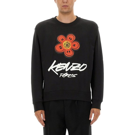 Kenzo Relaxed Fit Black Sweatshirt (Men's)
