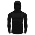 thumbnail image 4 of hotojiny Men's Performance Fishing Hoodie Shirt Fashion UPF 50+ Sun Protection Long Sleeve Muscle Shirts with Mask, 4 of 7