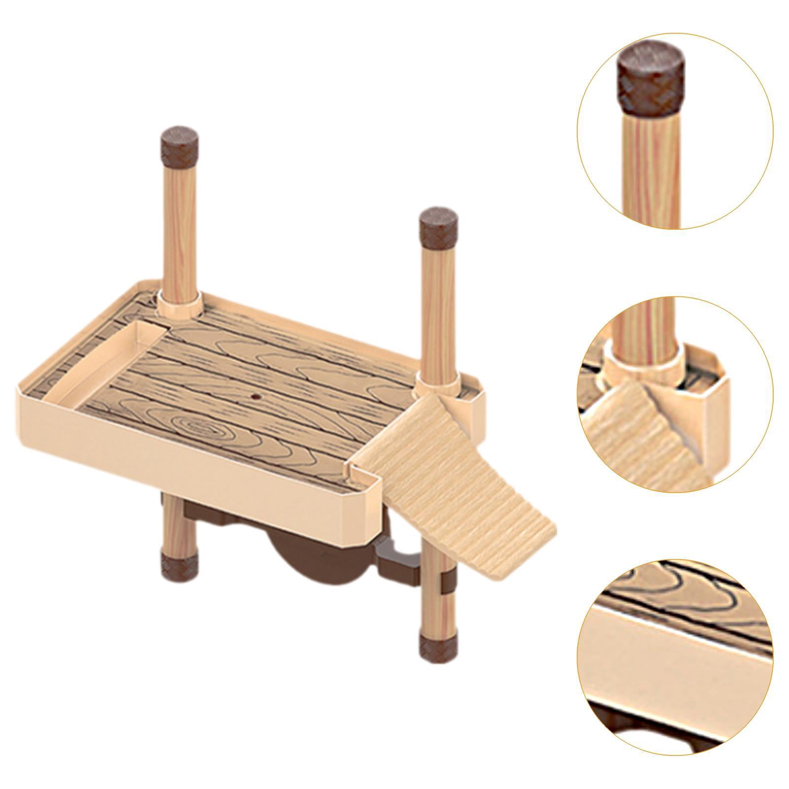 Bvdfgk Turtle Pier Float Aquarium Tortoise Dock for Aquariums Tank with Ramp Ladder