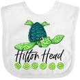 thumbnail image 3 of Inktastic Hilton Head Cute Smiling Sea Turtle Boys or Girls Baby Bib, 3 of 4