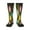 3 Black, variant on colorful Easter eggs Knee Socks, High Socks Long Stretchy Sock Women Knee High Stocking, Long Socks for Women