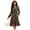 Camo Leaves Print, variant on Dress for Women with Pockets V-Neck Casual Dresses Long Sleeve with Pockets Midi Dresses Fashion Clothing, Leaf Camouflage Print, Size Large
