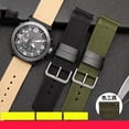 thumbnail image 4 of Correa de reloj de lona de nailon para hombre de la serie Casio PRG-600YB-3 PRG-650 PRW-6600 PRG-600YB, color verde militar, caqui y negro, correa de reloj personalizada de 24", 4 of 5