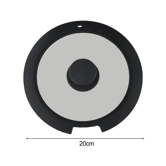 Sleek Black White Silicone Lids Available In Size Range Of 18Cm To 26Cm