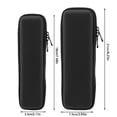 thumbnail image 3 of Black EVA Hard Shell Pen & Pencil Case Holder, Protective Carrying Box for Apple Stylus & Electronic Accessories, Internal Mesh & Elastic Straps, Medium & Small Sizes (21x7.5x2.8cm, 20x6.5cm), 3 of 8