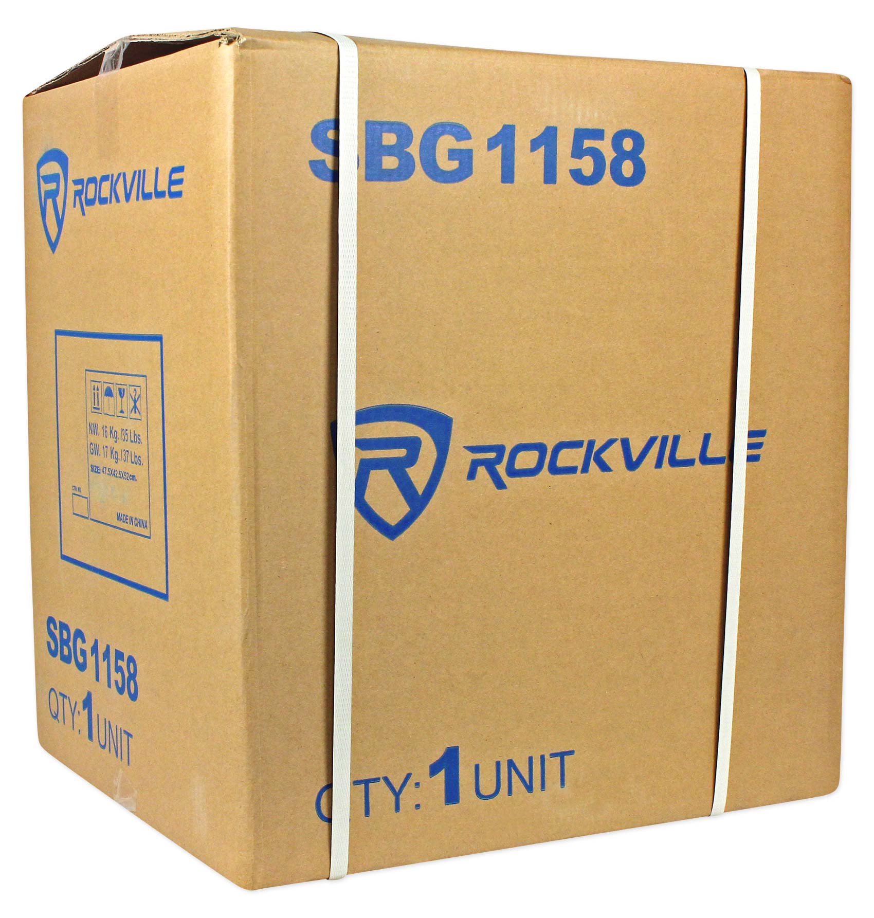 (2) Rockville RSG15 15 3000w Passive DJ/Pro Audio PA Speaker+(2) 15" Subwoofers