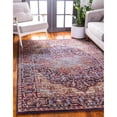 thumbnail image 3 of Unique Loom Turin Augustus Rug Rust Red/Blue 5' 1" x 8' Rectangle Border Bohemian Perfect For Living Room Bed Room Dining Room Office, 3 of 6