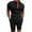 Black, variant on Men's 2024 Summer 2 piece Outfits Casual Quarter Zip Polo Shirt and Shorts Set Fashion Athletic Jogging Tracksuit Set