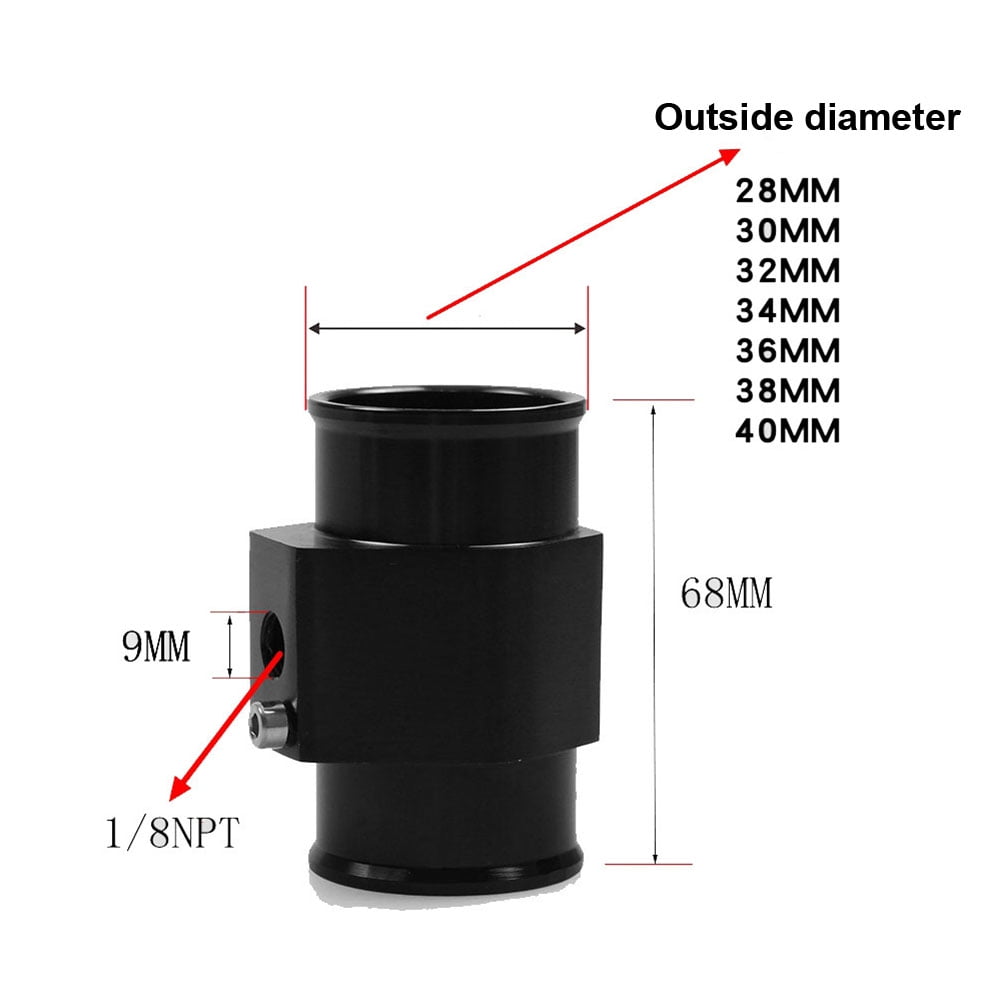 Universal Water Temp Temperature Joint Pipe Sensor Gauge Radiator Hose Adapter 