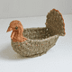 thumbnail image 3 of Cesta de frutas con forma de patito y forma de animal creativa, cesta de pan, adornos de ratán para decoración del hogar, cesta de almacenamiento de escritorio para sala de estar, 3 of 5