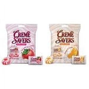 The Nile Sweets Creme Savers Hard Candy Orange and Creme Strawberry and Creme 3 oz Bag