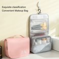 thumbnail image 2 of Aurgiarme Stylish Travel Toiletry Bag with Multiple Pockets Waterproof Makeup Bag Cosmetic Case Easy Hanging Hook, 2 of 8