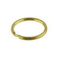 thumbnail image 2 of 10 Pieces Brass Round Key Split Ring Chain Brass Split Ring Brass Bag Clasp Loop Findings DIY 35mm, 2 of 8