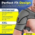 thumbnail image 4 of Shoulder Brace - Support And Compression Sleeve For Torn Rotator Cuff, Ac Joint Pain Relief - Arm Immobilizer Wrap, Ice Pack Pocket, Stability Strap,, 4 of 5