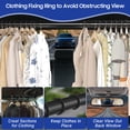 thumbnail image 4 of Heavy-Duty Car Clothes Hanger Bar Holds 50 Clothes, Telescopic Clothes Rack for Car Travel (28"-60") Fits Vehicles, SUVs, Trucks with 2 EVA Anti-Skid Pads & 2 Hook and Loop Straps（Hold Up to 70lbs）, 4 of 7