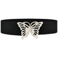 thumbnail image 6 of Women Belts Fashion Dressy Black Belts for Women Evening Dress Pants Stretch Belts for Women Fashion Wide Belts for Women Fashion Elastic Belt for Dresses Thick Red Belts for Women,Coffee, 6 of 6