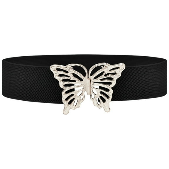 CYSFASHION Belts for Women Waist Decorative Dress Accessories Evening Party Waisted Bands Womens Belt Black