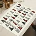 thumbnail image 2 of Cheapark Gift 12x18 Inch Winter Christmas Tree Placemats - Holiday Table Decor, Perfect for Party, Kitchen & Dining Room, 2 of 6