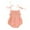 Pink, variant on ameIAEA Newborn Baby Girl Romper Bow Spaghetti Strap Smocked Jumpsuit Infant Summer Clothes
