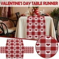 thumbnail image 1 of Aqestyerly Valentine's Day Polyester Cotton Printed Table Flag Table Decorations, 1 of 6