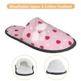 thumbnail image 3 of KLL Strawberry And Heart Slippers for Women Men House Slip on Indoor Outdoor Bedroom Furry Fleece Lined Ladies Comfy Anti-Skid Rubber Hard Sole-Large, 3 of 8