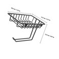 thumbnail image 2 of WEUVEB Soporte De Higiénico Negro De Hierro Sin Clavos Para Y Cocina, 2 of 8