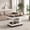 Brown White, variant on Adjustable Lift-Top End Table with 360° Rotating Top and Storage - Brown & White