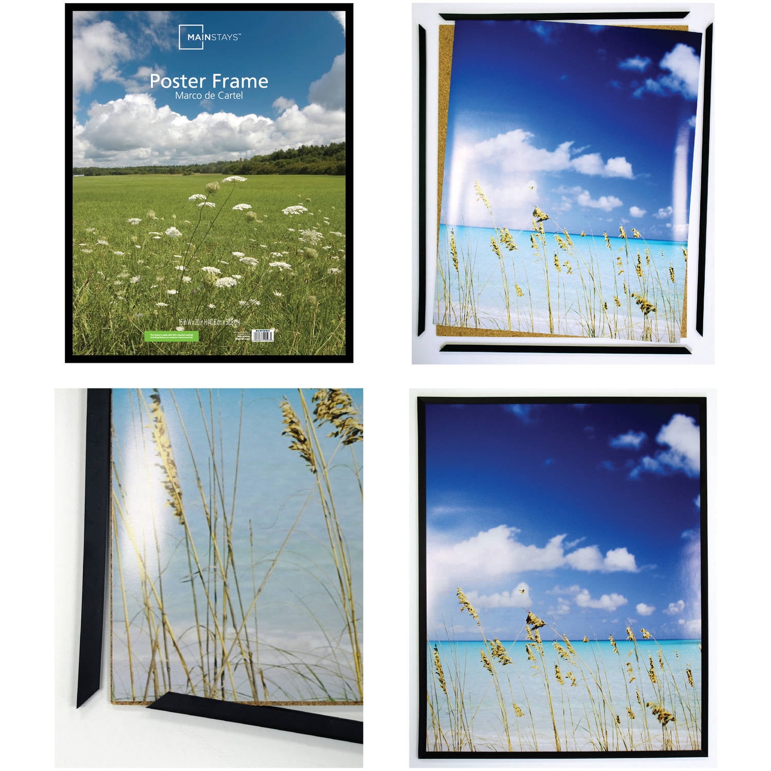 24x36 white poster frame