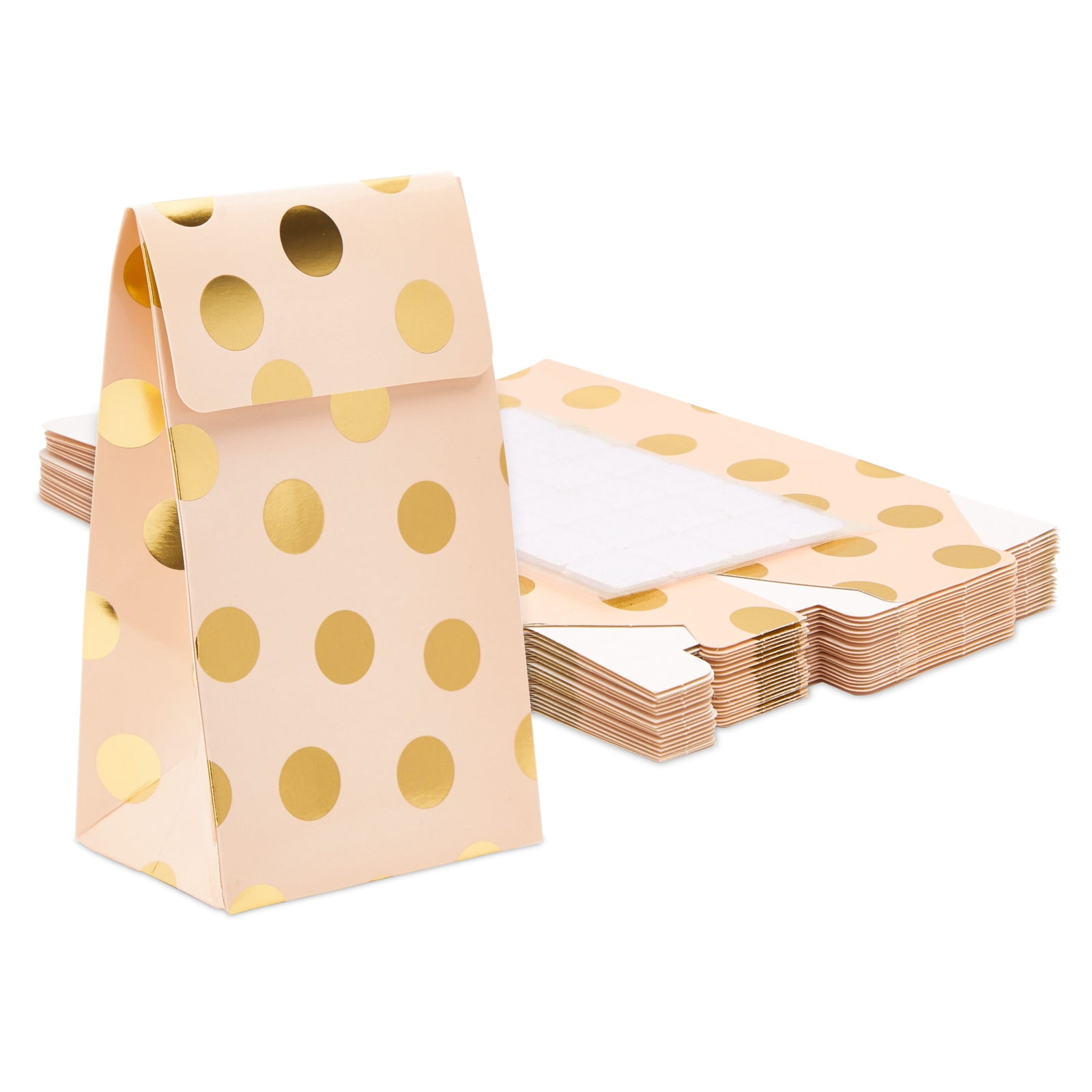 6 Colors UK Polka Dot Paper Party Bags Treat Sweet Favour Gift Goody Bag