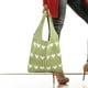 thumbnail image 3 of Bolso Hobo para axila para mujer, bolso de viaje de gran capacidad con bloques de color (verde), 3 of 5