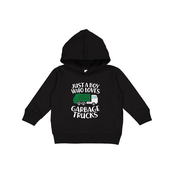 Inktastic Just a Boy Who Loves Garbage Trucks Toddler Hoodie