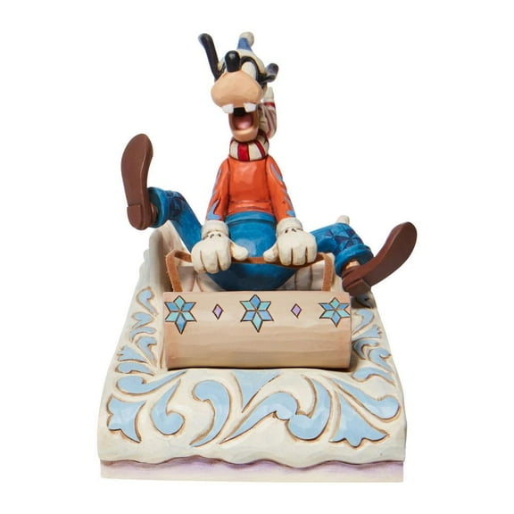Disney Jim Shore Goofy Sledding A Wild Ride Figurine #6008974