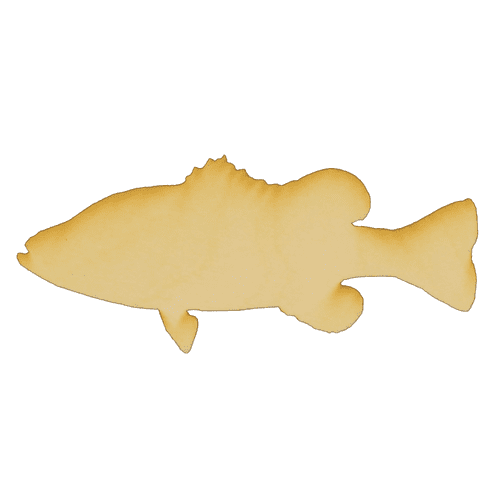 Package of 1, Medium 8" x 3.5" x 0.25" Baltic Birch Plywood Bass Wood Cutout for Art and Craft Project, Made in USA