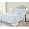 thumbnail image 3 of Skylinewears Bed Sheet Set 4 PC Printed Brushed Microfiber Elegant Bedding Set Shells Full, 3 of 6
