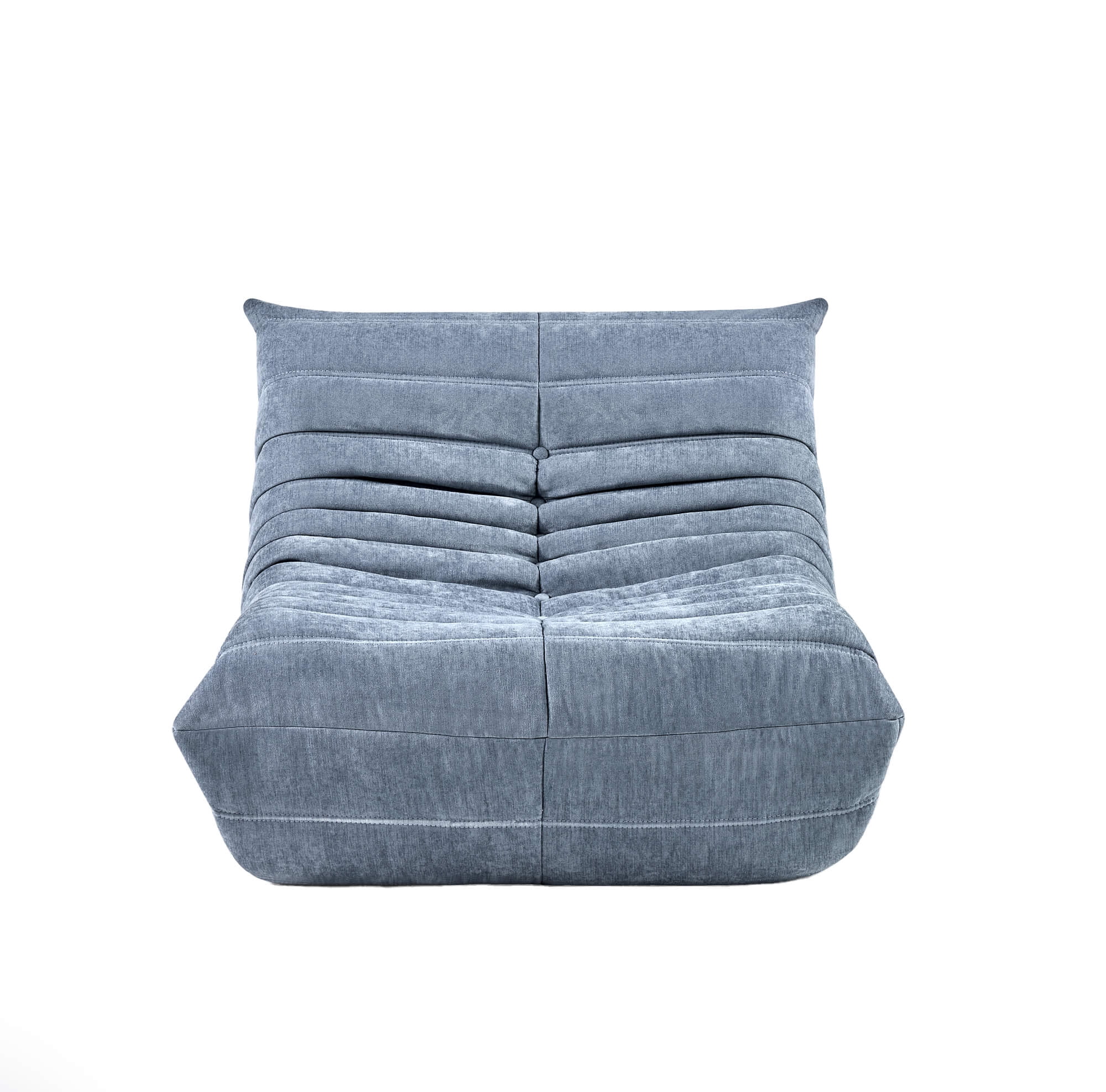 Mofit Home TOGO Chair-Suede Armless Bean Bag Chair & Lounger -Blue