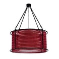 thumbnail image 4 of Meyda Tiffany 132706 24" W Maille Drum Pendant - Red, 4 of 5