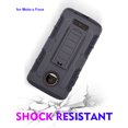 thumbnail image 3 of for 5.5" Motorola Z moto Z DROID Case Belt Clip Holster Phone Case 2 Kick stand Hybrid Shockproof Armor Impact Bumper Cover Black, 3 of 5