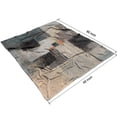 thumbnail image 4 of Decorative Flannel Throw Blanket with Graffiti Art Gray Cyan & Teal Bed Throw Blanket Funny Plush Couch Blanket for Sofa Bedroom Bed All-Season Use 50x60in, 4 of 5