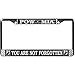 thumbnail image 2 of POW MIA License Plate Frame, 2 of 3