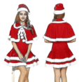 thumbnail image 1 of Vestido navideño lindo de Papá Noel para mujer, disfraces de fiesta de otoño e invierno rojos para mujer, vestido envolvente de Papá Noel de Navidad Z, 1 of 3