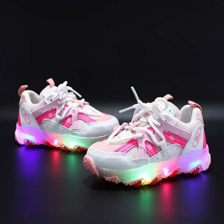 

Babysbule Clearance Girls Shoes Toddler Infant Kids Baby Girls Boys LED Light Shoes Casual Shoes Sports Shoes