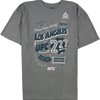 Reebok Mens Direct from Sunny Los Angeles Graphic T-Shirt, Grey, Medium