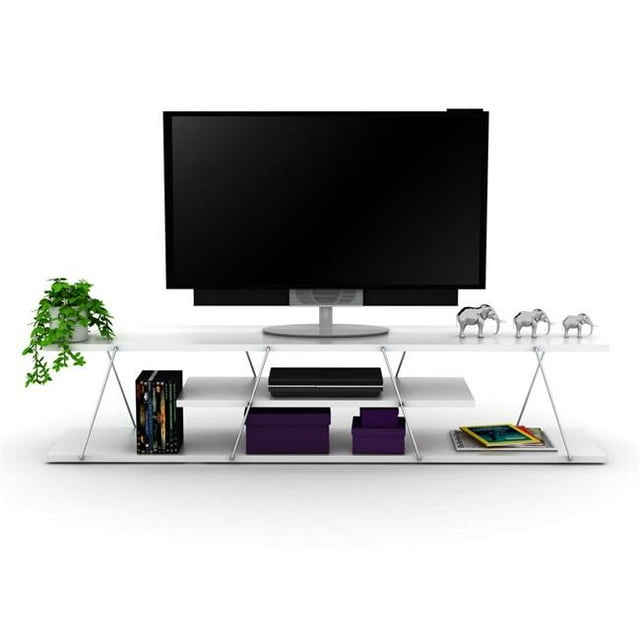 Homedora HD-TAR-TV-RF160100 TV Tars&# Unité 44; Blanc & Chrome
