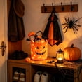 thumbnail image 5 of Black LED Halloween Candy Bag, Light Up Reusable Tote Bucket, Large Capacity Trick Or Treat Bag, Polyester Party Favor Bag For Kids Halloween Decor, 5 of 6