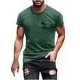thumbnail image 2 of Vivianyo HD Short Sleeve Shirt for Men,Big Men Print Short Sleeve Round Neck T-shirt Casual Fashion Short Sleeve, 2 of 5