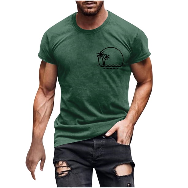 Camisas de Manga Larga para Hombres Casual Impreso Cuello Girado Abajo, Lado Dividido Botón Abajo Blusa para Al Aire Libre, Diario Y Primavera Verano
