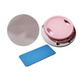 thumbnail image 3 of Rodillo de entrenamiento abdominal con rodilleras para gimnasio, ideal para hombres y mujeres. Rosa, 3 of 8